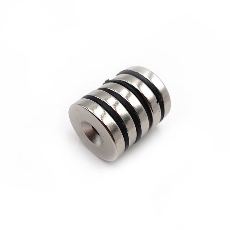 Nam châm đất hiếm neodymium 25x5 lỗ 5mm siêu mạnh