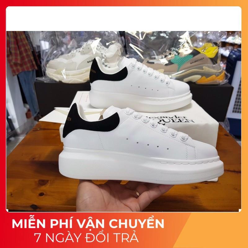 (Zep một một⚡️Tặng ful bok phụ kiện+vớ+quà⚡️)Giày thể thao,sneaker nam nữ MC trắng gót đen bản Trung Quốc.Tăng chiều cao