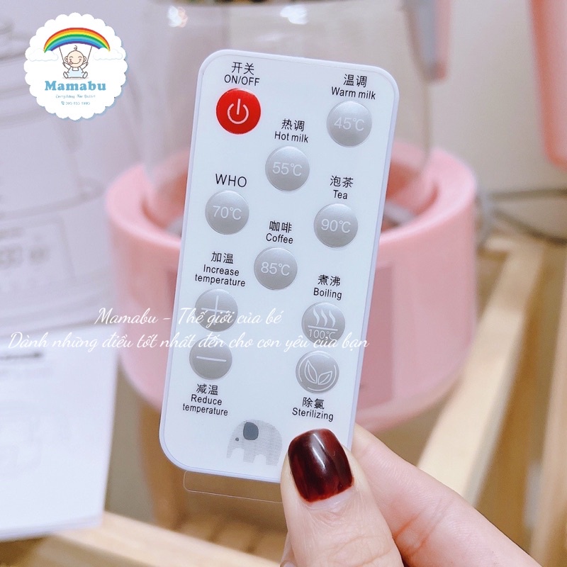 Máy Hâm Nước Pha Sữa Misuta Ấm Giữ Nhiệt, Bình Đun Nước Pha Sữa Dung Tích 1200ML Phiên Bản Mới Nhất Mamabu