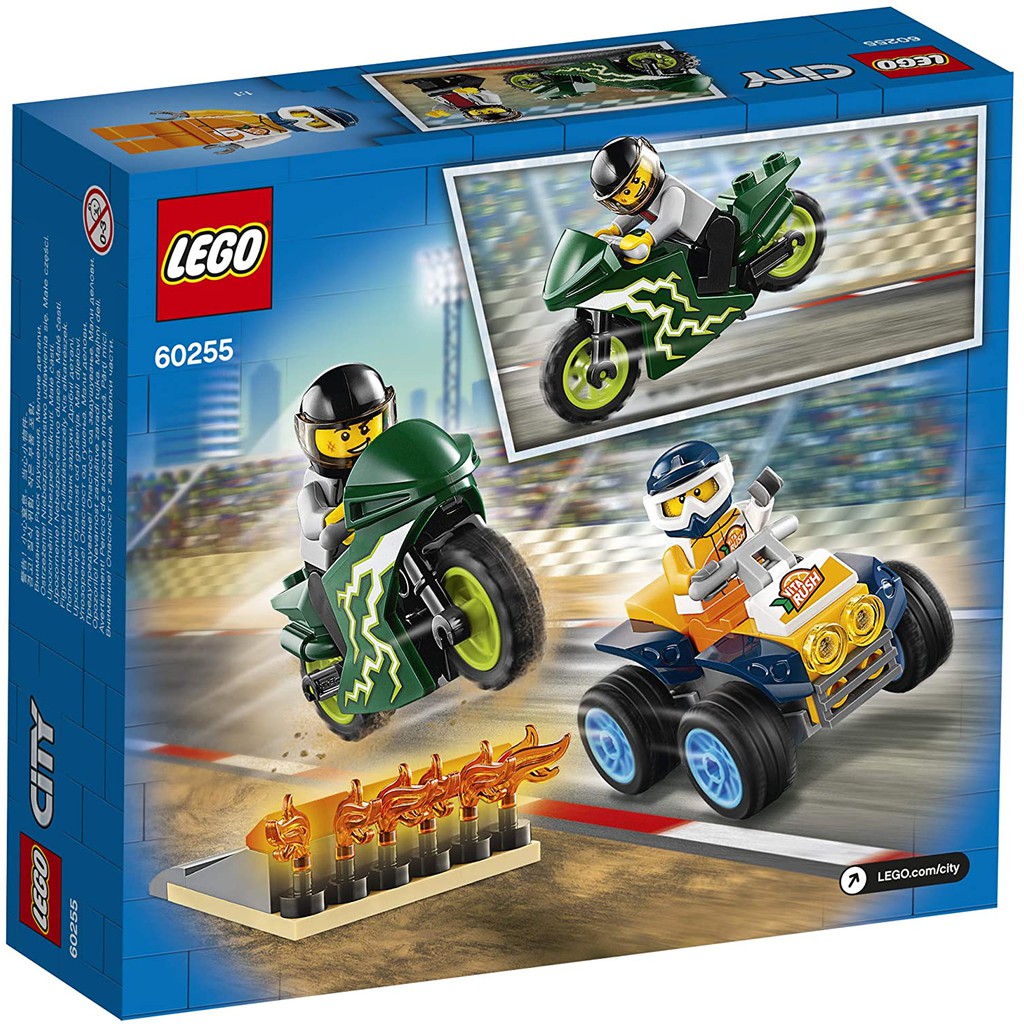 [LEGO CHÍNH HÃNG] 60255 - Biểu Diễn Nhào Lộn Xe Đạp (LEGO City Stunt Team 60255 Bike Toy) 62 Chi Tiết