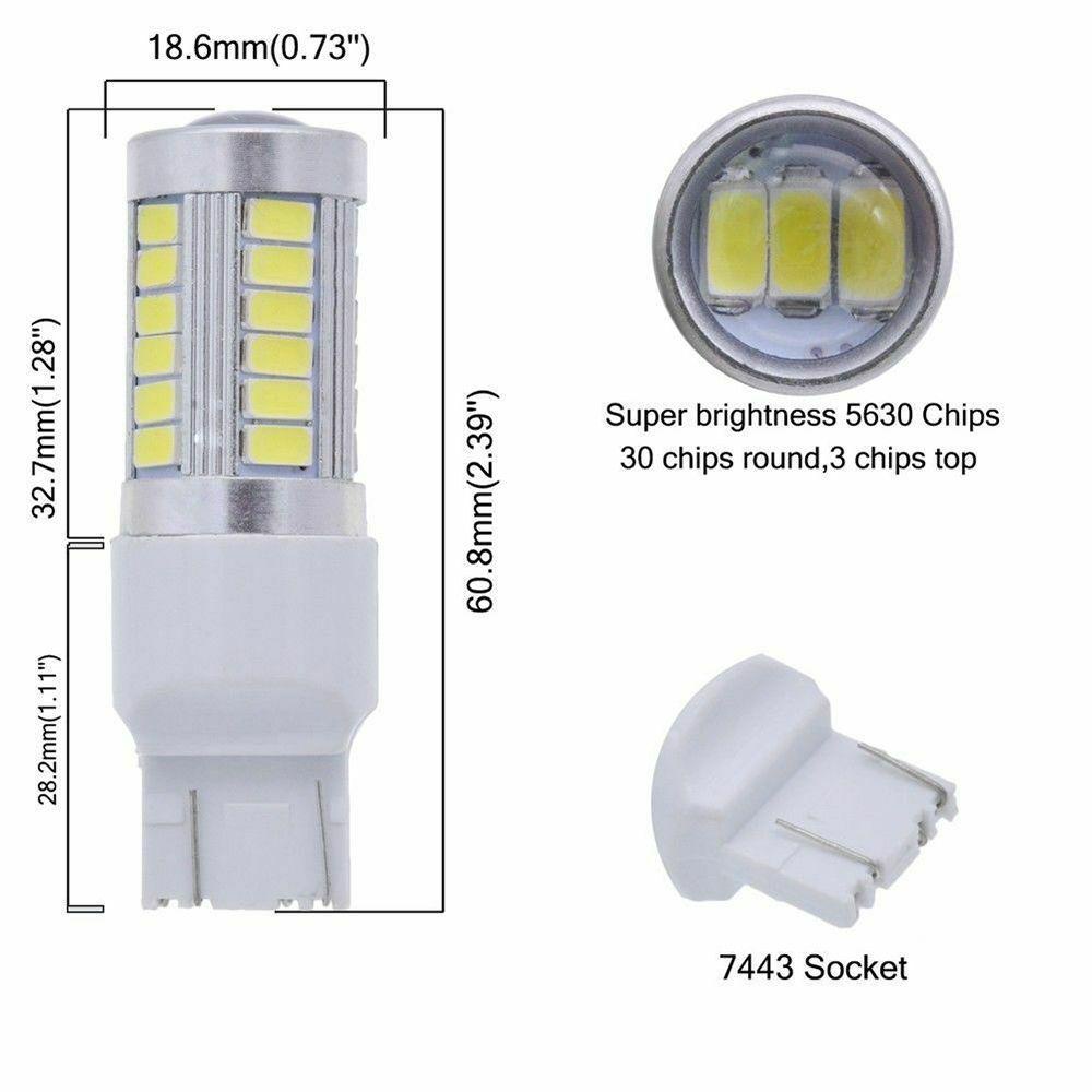 MYRONGVN Đèn Xi Nhan Chống Sương Mù T20 W21 / 5W 7443 Chuyên Dụng Cho Xe Hơi