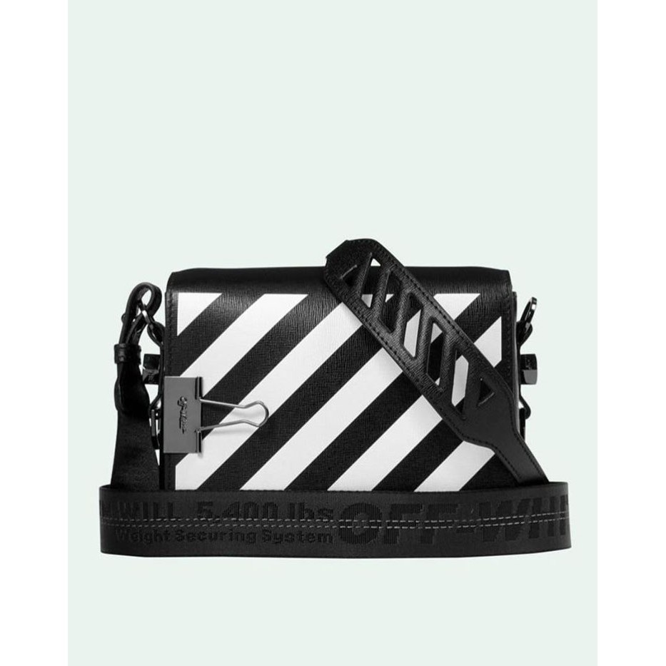 Túi đeo chéo Off White diagonal leather crossbody bag fw20