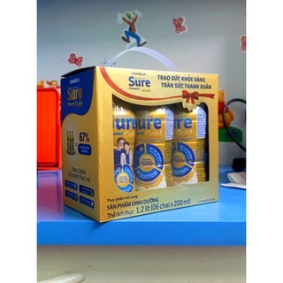 Sữa bột pha sẵn Vinamilk Sureprevent 200ml - Lốc 6 chai x 200ml