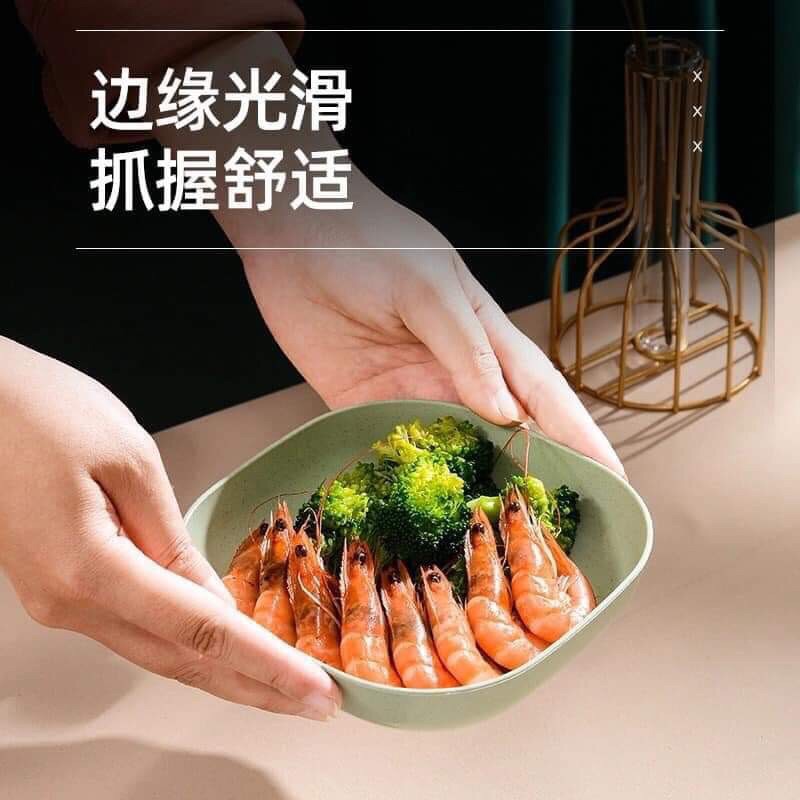 Set 8 đĩa nhựa lúa mạch xinh xắn