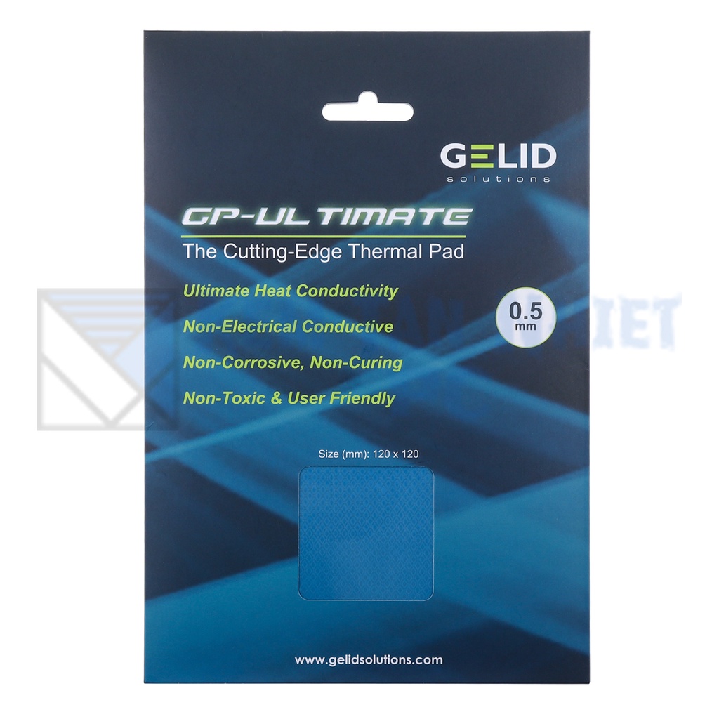 Miếng tản nhiệt cao cấp Gelid Thermal Pad Ultimate 120x120mm 15W/mk - Chính Hãng