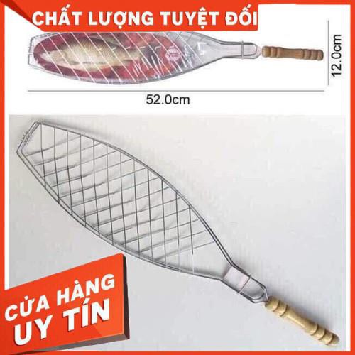 [XẢ KHO+FREE SHIP] Vỉ nướng cá inox vỉ nướng có tay cầm tiện dụng