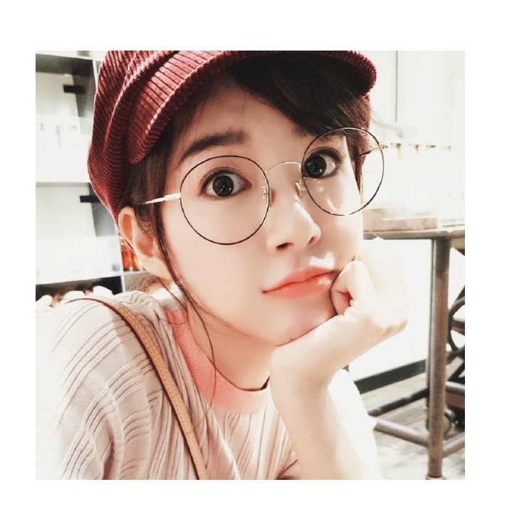 Trendy Vintage Round Frame Clear Lens Women Men Computer Glasses | BigBuy360 - bigbuy360.vn