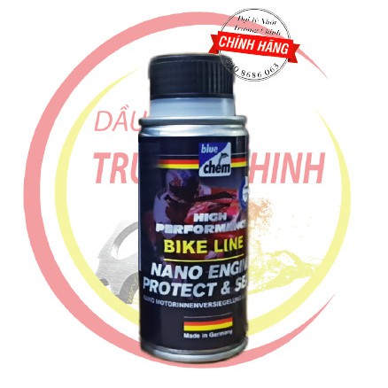 Chai Nano bảo vệ động cơ Blue chem - Nano Engine Engine Protect & Seal 50ML