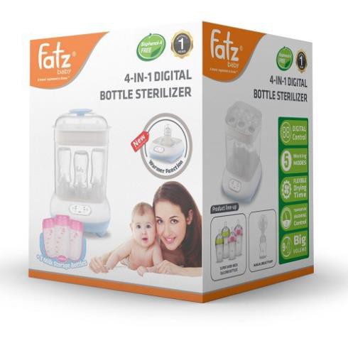 MÁY TIỆT TRÙNG SẤY KHÔ HÂM SỮA ĐIỆN TỬ 4 TRONG 1 FATZ BABY - CHIEF 1 - FB4910SL