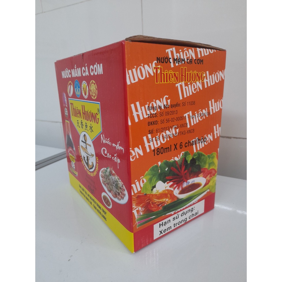 Nước mắm Thiên Hương 63 độ hộp 6 chai
