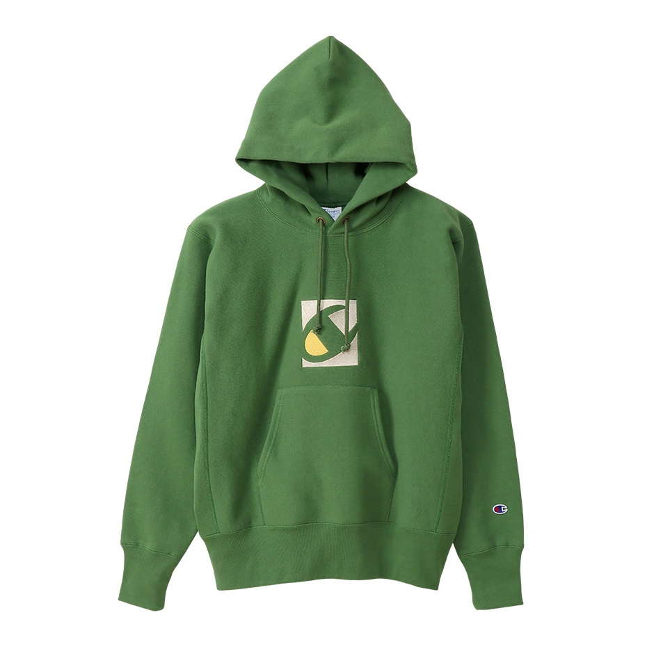 Áo Hoodies Champion JP Revere Weave Hooded Màu Xanh Olive CMPC3U120GRN