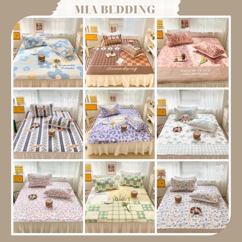 Chiếu điều hoà cao su non latex 6D Mark Cross mềm mại, thoáng mát Mia Bedding