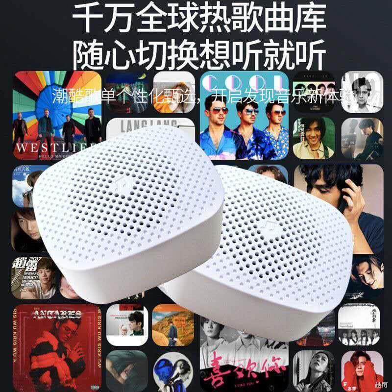 ☾✓◑Loa thông minh Xiaodu Sugar Cube Phiên bản di động AI Mini không dây Bluetooth Nghe nhạc bài hát Âm thanh dễ mang