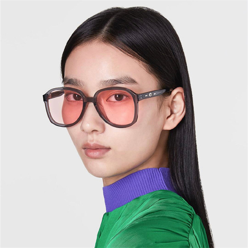 (Hàng Mới Về) Kính Mát Thời Trang Hàn Quốc Phong Cách Retro Cho Nữ