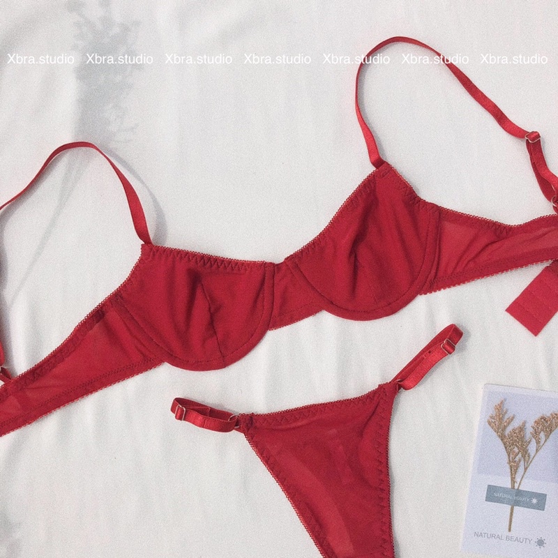 Bộ đồ lót lưới trơn, áo lót có gọng không mút SEXY | BigBuy360 - bigbuy360.vn