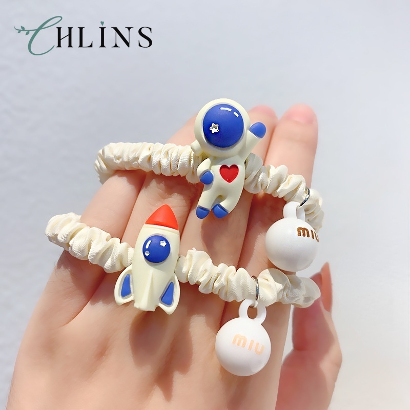 Dây Cột Tóc / Kẹp Tóc CHLINS Đính Phụ Kiện Hình Phi Hành Gia / Tên Lửa Tuỳ Chọn Xinh Xắn Cho Nữ