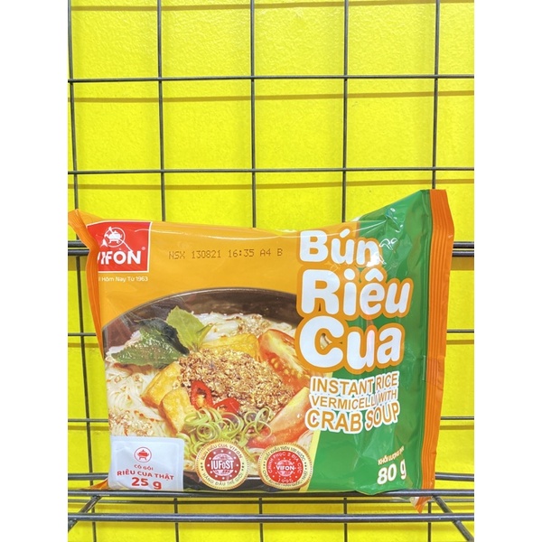 Bún riêu cua Vifon gói 80g (có gói riêu cua thật)