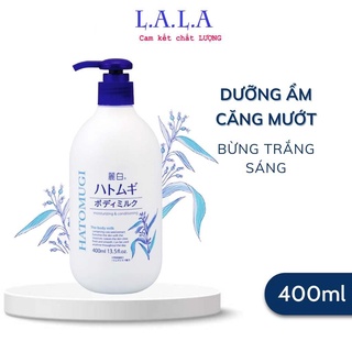 Sữa Dưỡng Thể Hatomugi Dưỡng Sáng Da Ban Đêm Body Milk 400ml