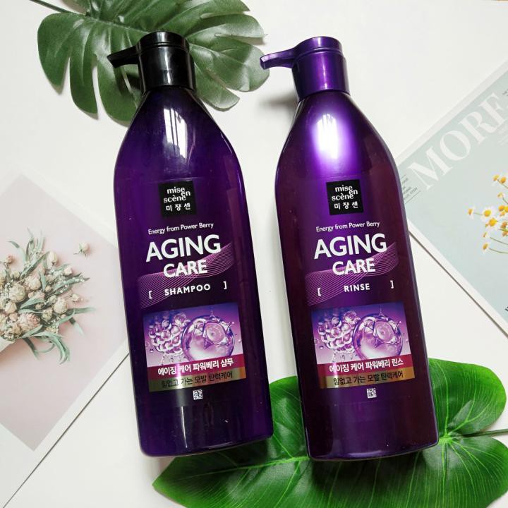 Dầu gội ngăn rụng tóc Mise En Scene Aging Care Shampoo 680ml Gomimall