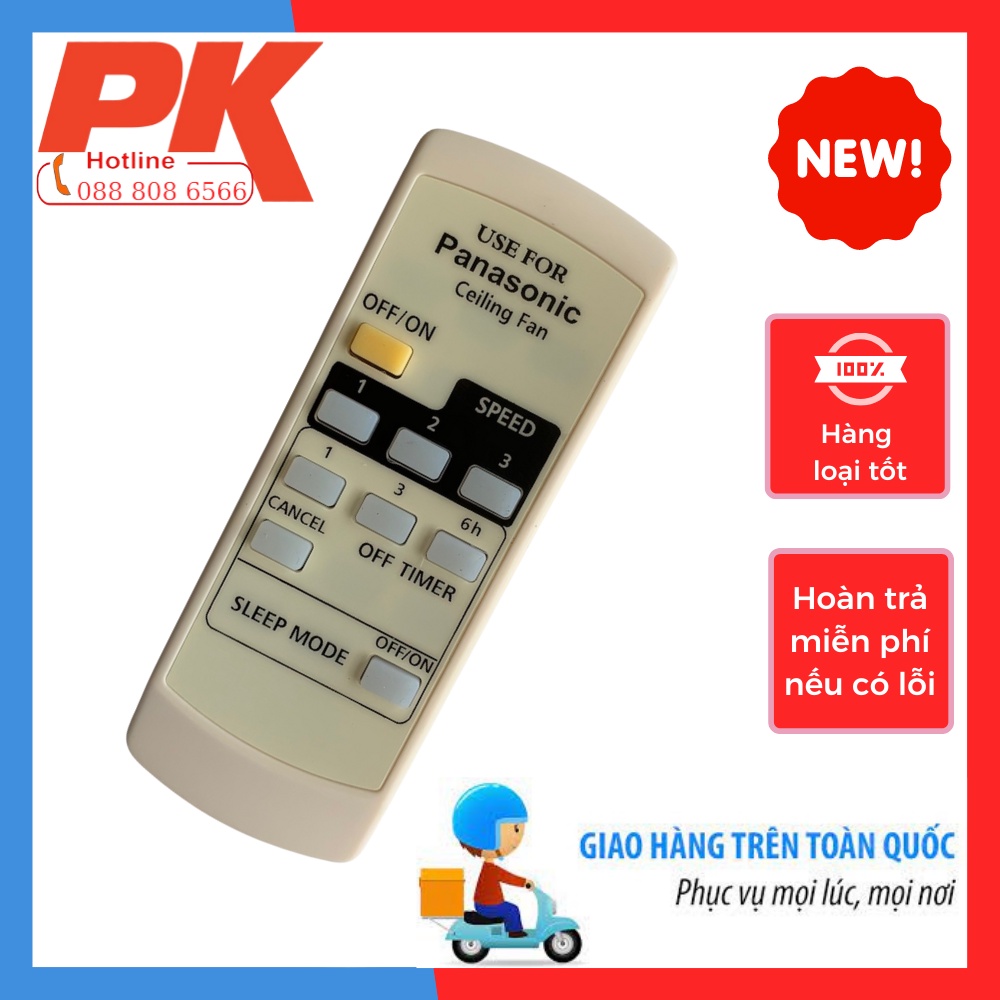 Điều khiển quạt trần  PANASONIC 4 cánh - Remote quạt trần Panasonic 4 cánh