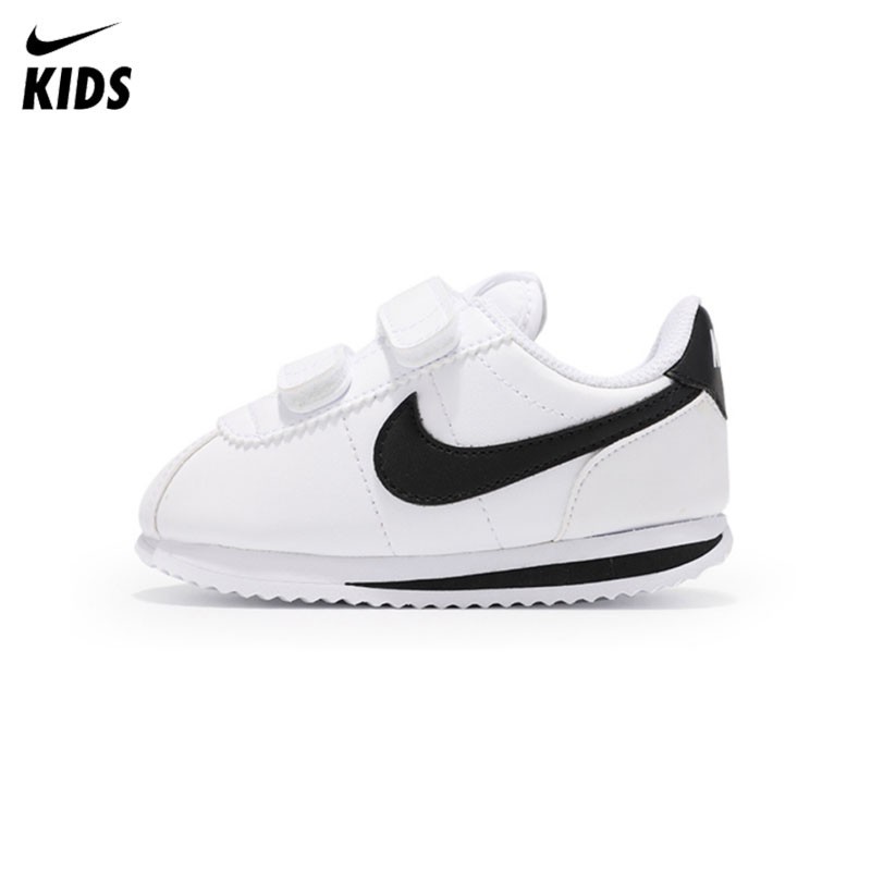 * Sẵn sàng Stock * Nike Giày Velcro Cortez Basic Sl Children Sneakers Nike Kids Giày Nike Giày Sneakers Giày trẻ em Giày thể thao Giày màu trắng Nike cho 1-14 tuổi