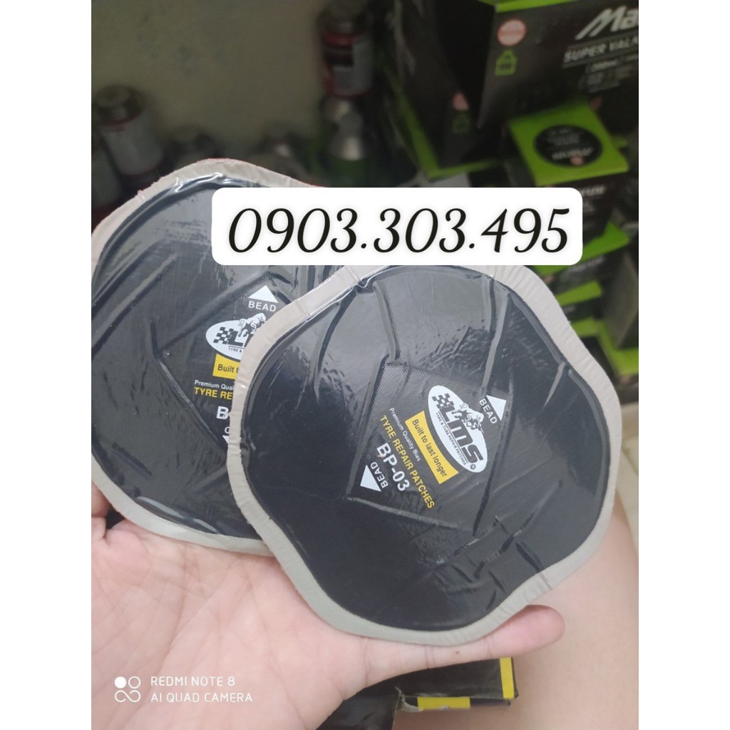 Hộp 10 miếng vá lốp LMS BP-03 ( 110x110 mm )