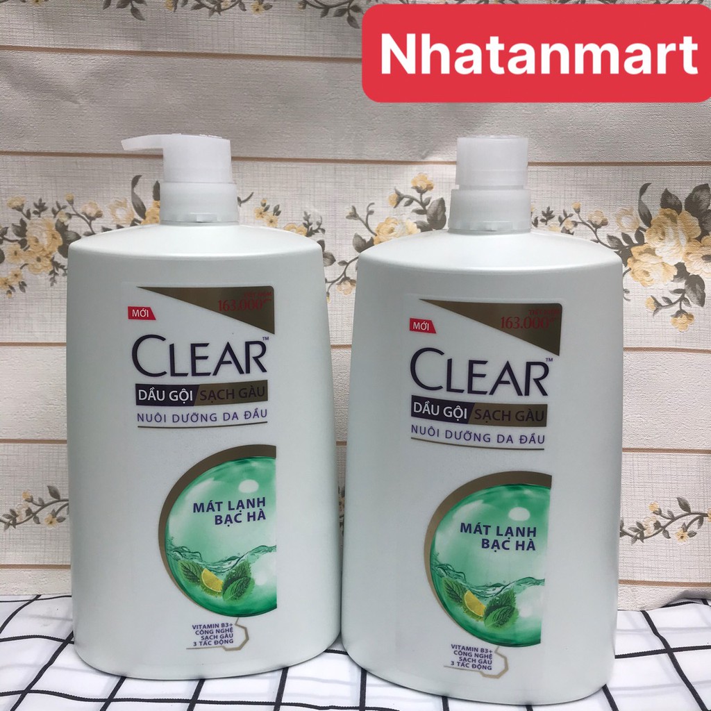 Dầu Gội Sạch Gàu CLEAR Mát Lạnh Bạc Hà (1.4kg)