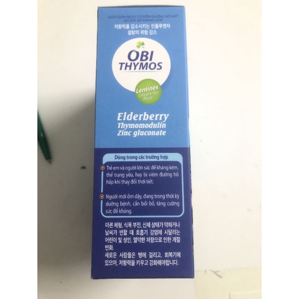 Gói Uống OBI THYMOS dạng thạch vị việt quất  - Hỗ Trợ Nâng Cao Sức Khỏe