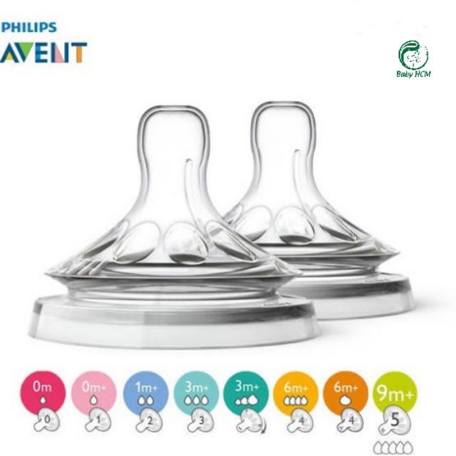 Bình sữa Philips AVENT 125-260-330ml chọn núm