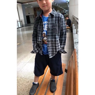 Sơ mi kẻ bé trai True