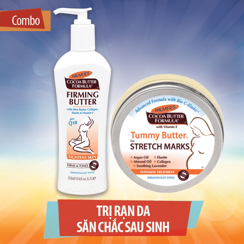 COMBO TRỊ RẠN DA, SĂN CHẮC DA SAU SINH PALMER