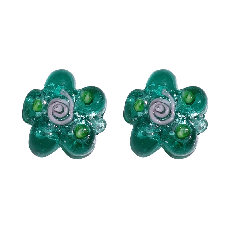 Hạt xâu hình hoa màu hồng/bạc bóng cổ điển độc đáo làm trang sức vòng tay/vòng cổ/hoa tai thủ công DIY