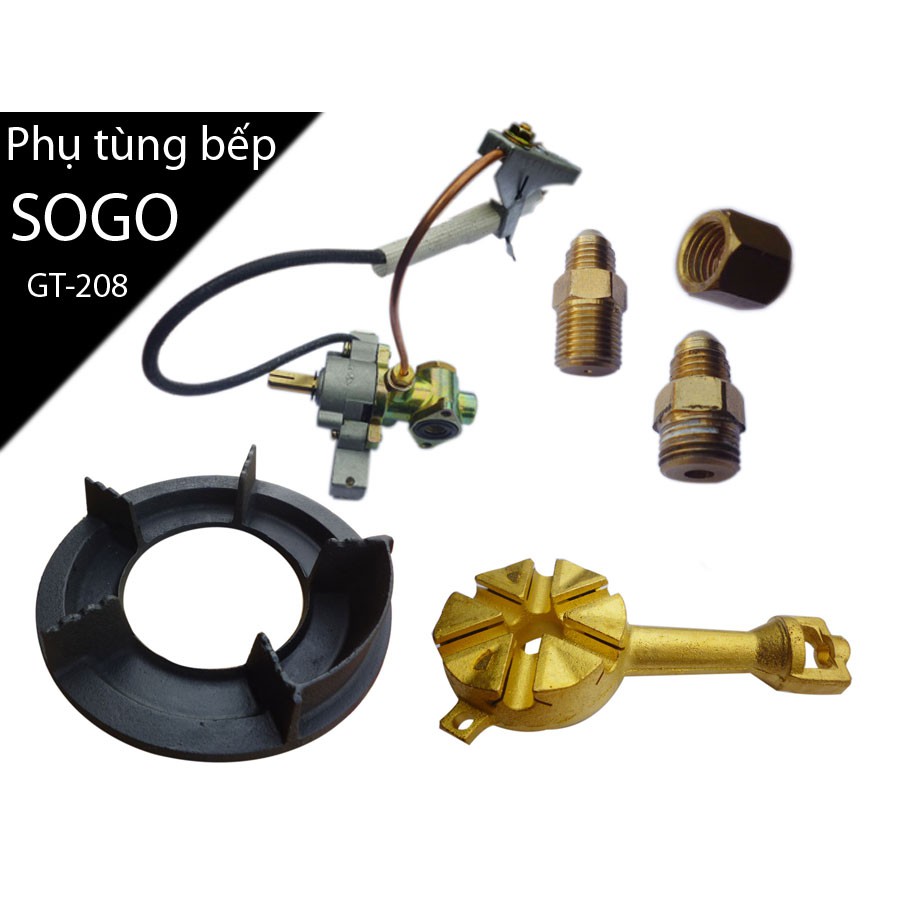 PHỤ TÙNG CÔNG TẮT Ổ HÒA KHÍ BẾP GAS BÁN CÔNG NGHIỆP KHÈ SOGO GT-208