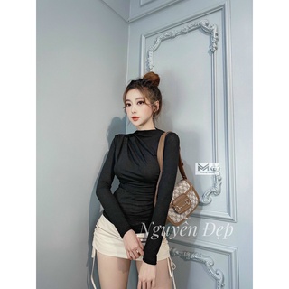 Áo nhún vai hot _ Áo kiểu nữ phong cách thanh lịch _ Hàng loại 1