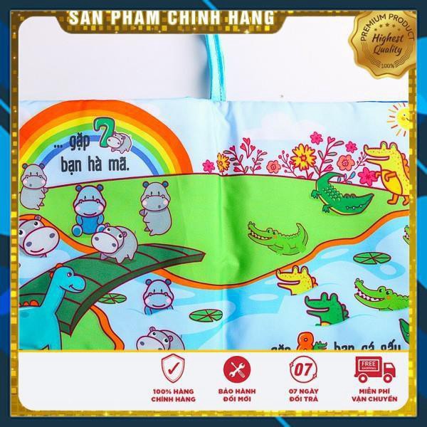 Sách Vải Hành Trình Của Dino - Đồ Chơi Vải Bố Bin - Made in Việt Nam