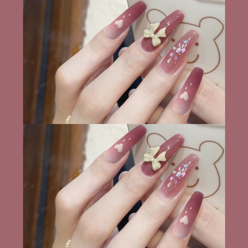 Set 24 Móng Tay Giả Trang Trí