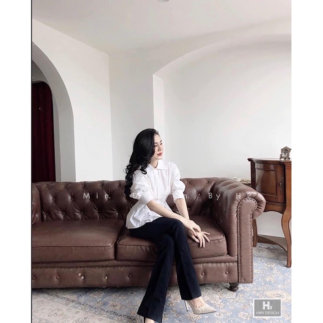 [Mã FAMARAL1 giảm 10K đơn 50K] Sơ mi xếp ly eo siêu xinh tôn dáng cho nàng dạo phố thời trang nữ