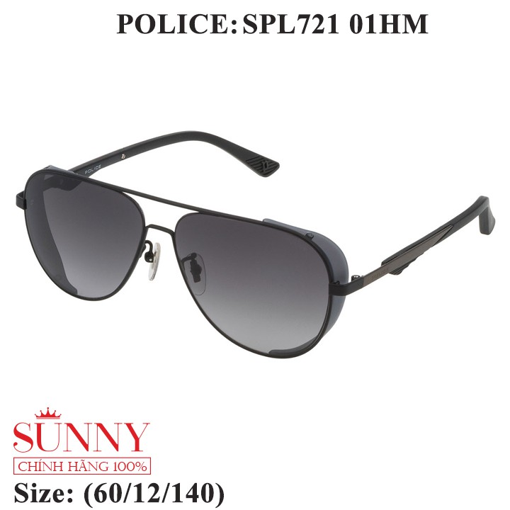 Kính mát chính hãng Police SPL721 màu sắc thời trang, thiết kế dễ đeo bảo vệ mắt