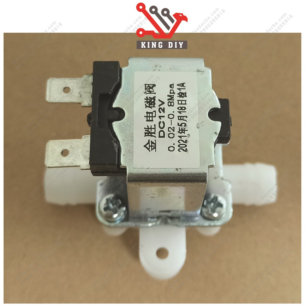 Van nước điện từ 12v hai đầu 12mm