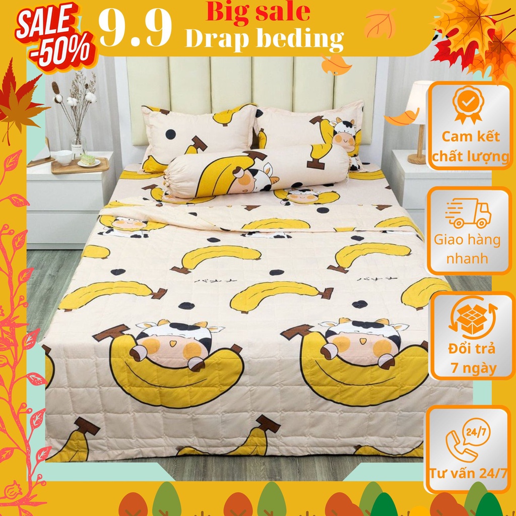 SALE SỐC - GA GIƯỜNG 1M2, 1M6,1M8,2M2 , GỐI 💖 MẪU ĐẸP 🤞 DRAP BEDING