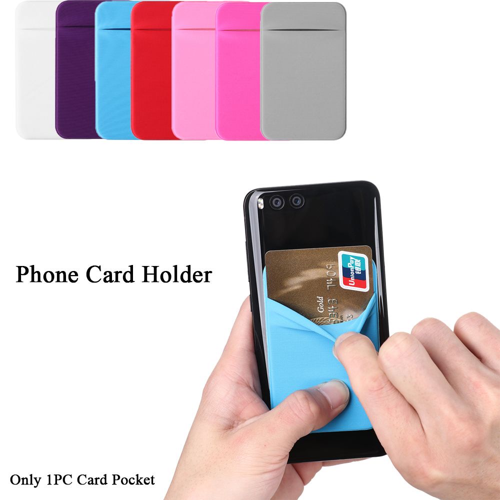 Túi đựng thẻ co giãn gắn sau điện thoại tiện dụng
