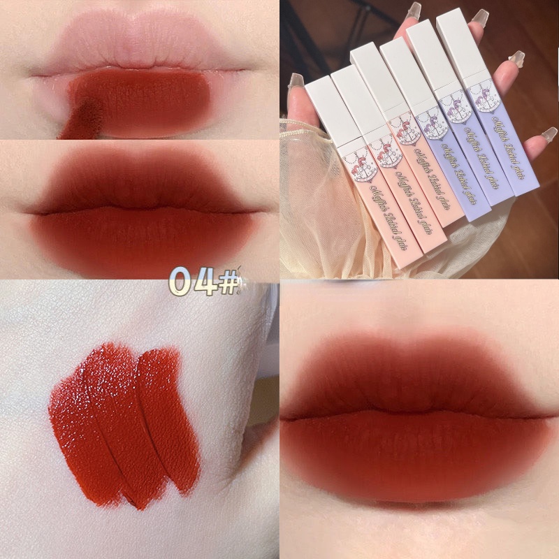 Son Kem Nhung Lì Lâu Trôi Chống Dính Cốc Thiết Kế Dễ Thương Maffick