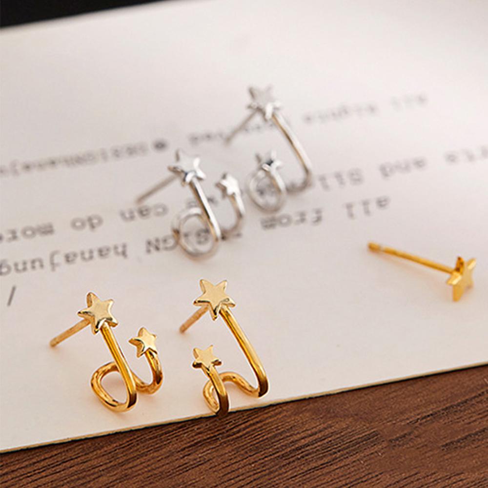 MXGOODS Bông Tai Thiết Kế Đơn Giản Dễ Thương Cho Nữ