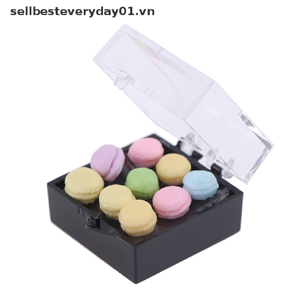 Đồ chơi hình bánh macaroon tỉ lệ 1:12 trang trí nhà búp bê
