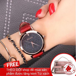 Đồng hồ nữ Guou DH2610- dây da thời trang-tpwatchh Sỉ Túi Xách Toàn Quốc 