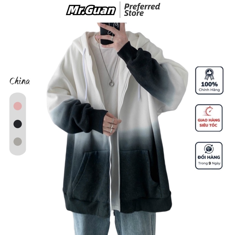Áo Nỉ Nam Dài Tay Có Mũ Thời Trang Hàn