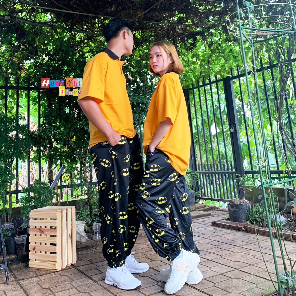 Quần Hoạt Hình Dài Bo Lai Batman Cartoon Pant V2 Oversize Ulzzang Unisex - MM