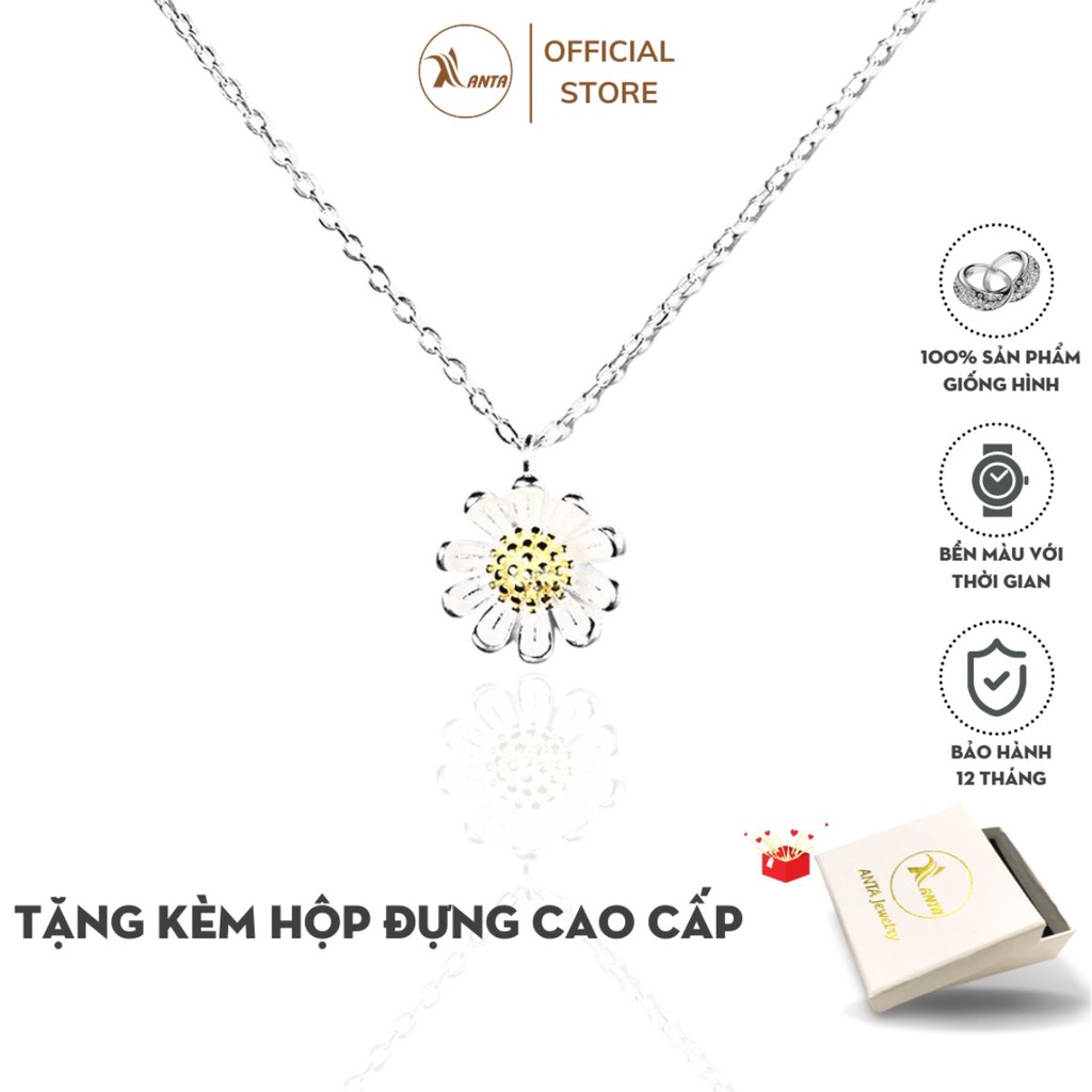 Dây chuyền bạc 925 Hình Hoa Cúc Xinh Xắn ANTA Jewelry ATJ3047D