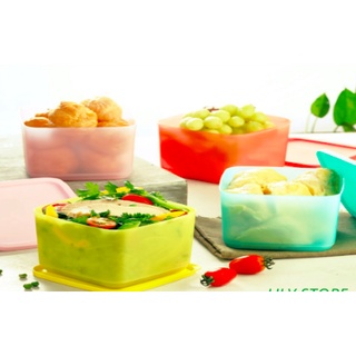 Bộ 4 hộp bảo quản thực phẩm Tupperware Small Square Round