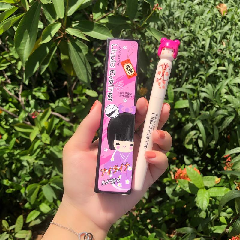 Bút Kẻ Mắt Dạng Lỏng Màu Đen/Nâu Chống Nước Lâu Trôi Mịn Màng Không Lem